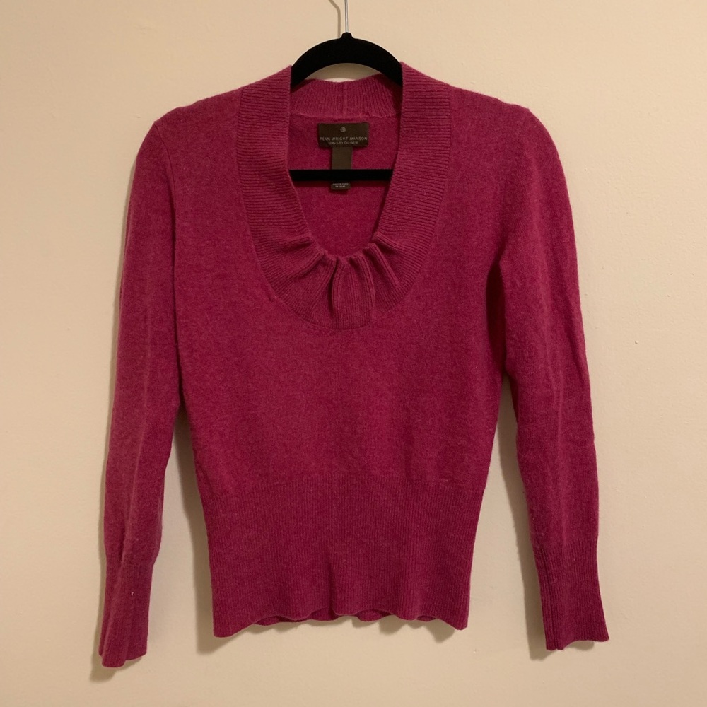 Fuchsia cashmere sweater